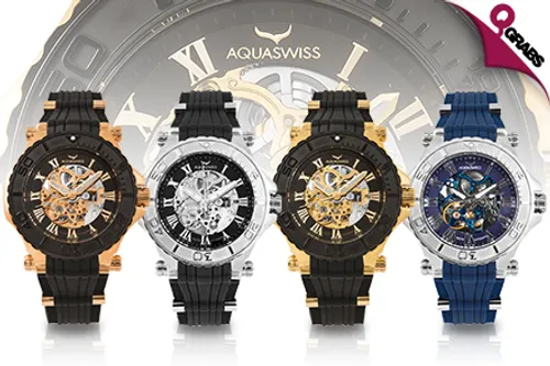 For QR649 Be Struck by Style with Men’s Aquaswiss Bolt G Watches - Choose from 4 Striking Options! (QR4370 Value)